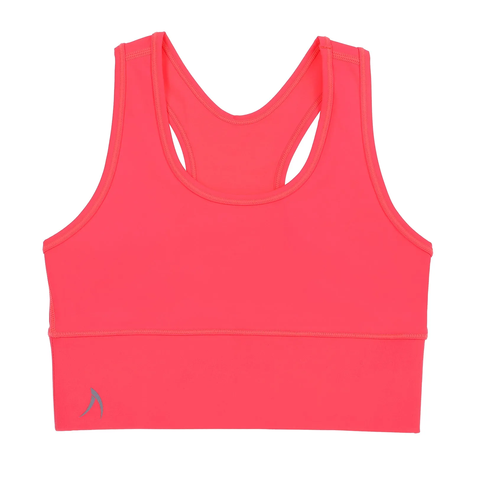 Girls Neon Orange Crop Top