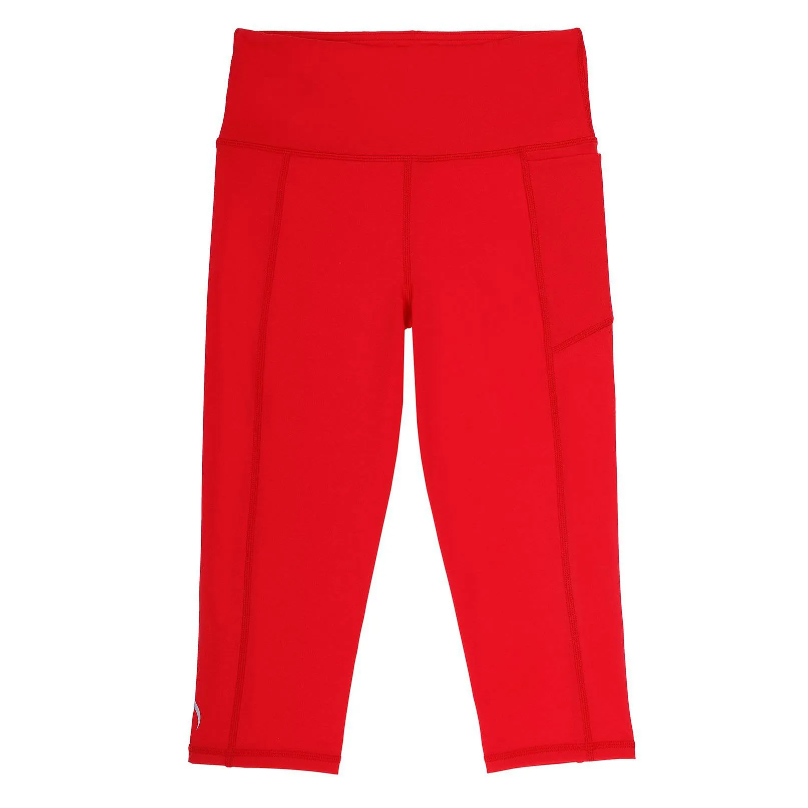 Girls Red 3/4 Leggings