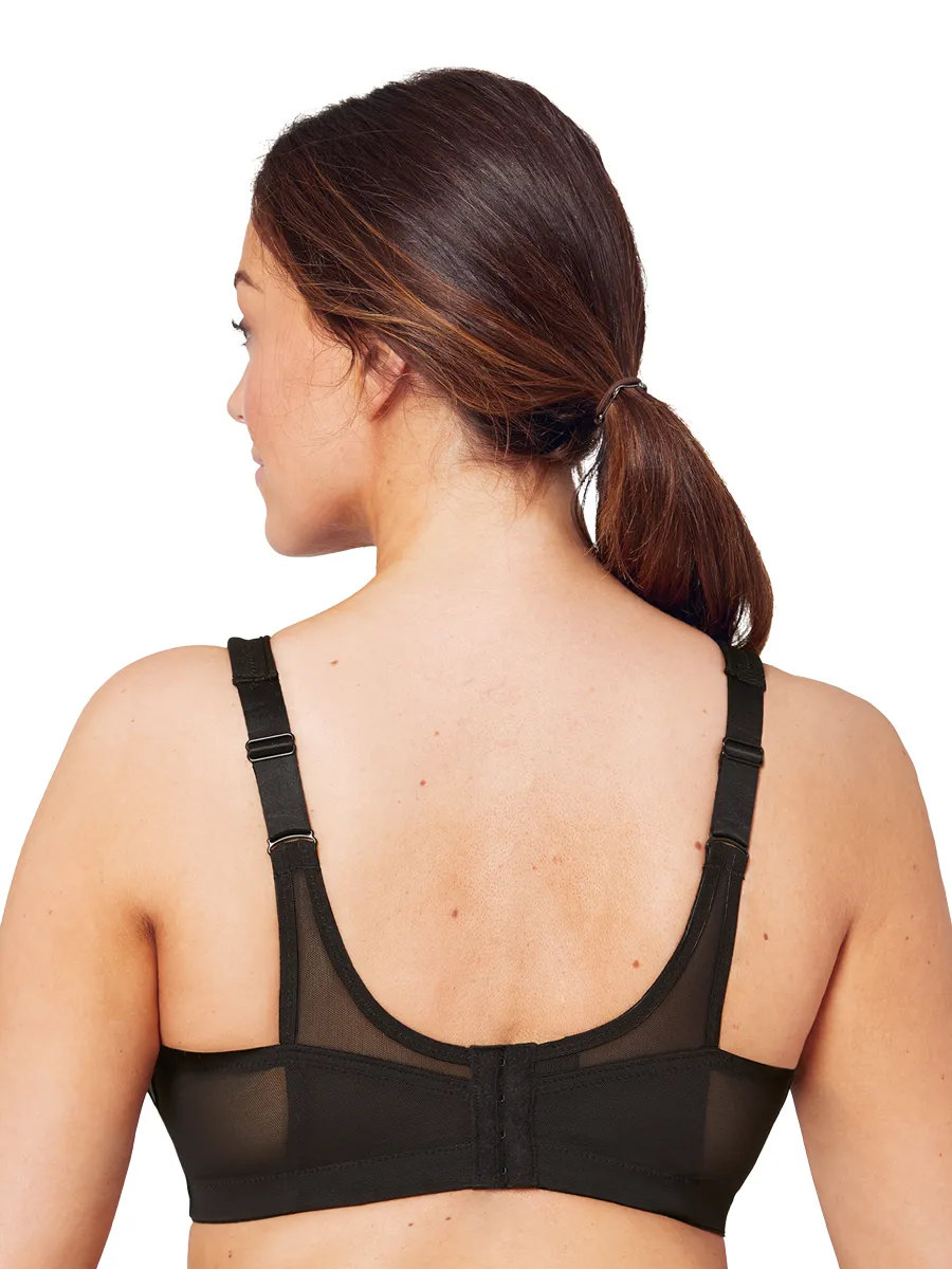 Glamorise Bra 1006 - The Versatile Medium Support Sports Bra - Black