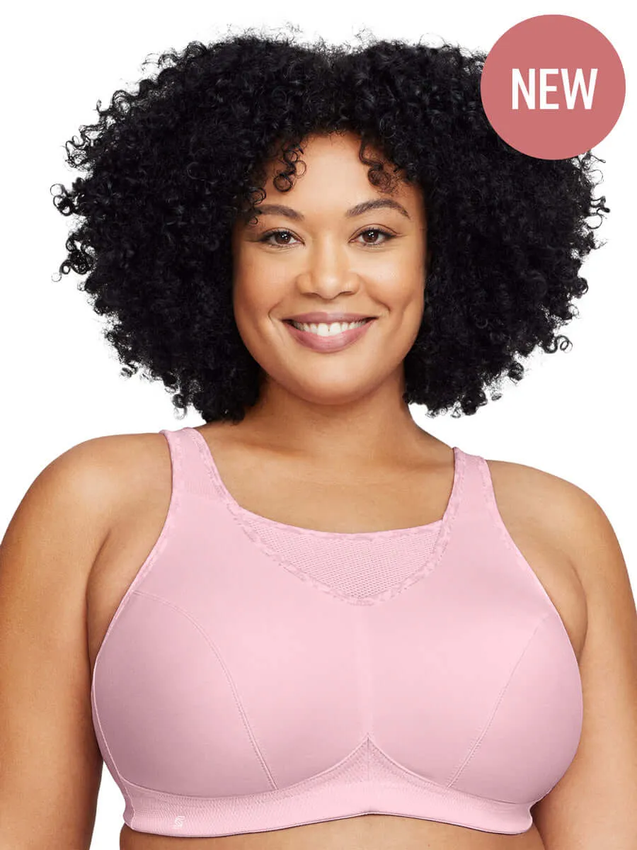 Glamorise Bra 1066 - No-Bounce Camisole Sports Bra - Pink
