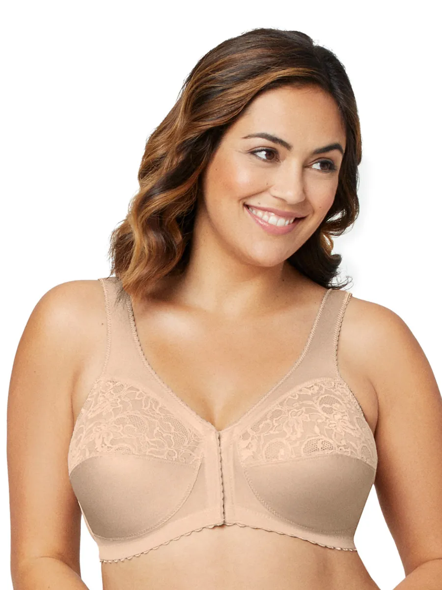 Glamorise Bra 1200 - The Front Close Wire-Free Support - Beige