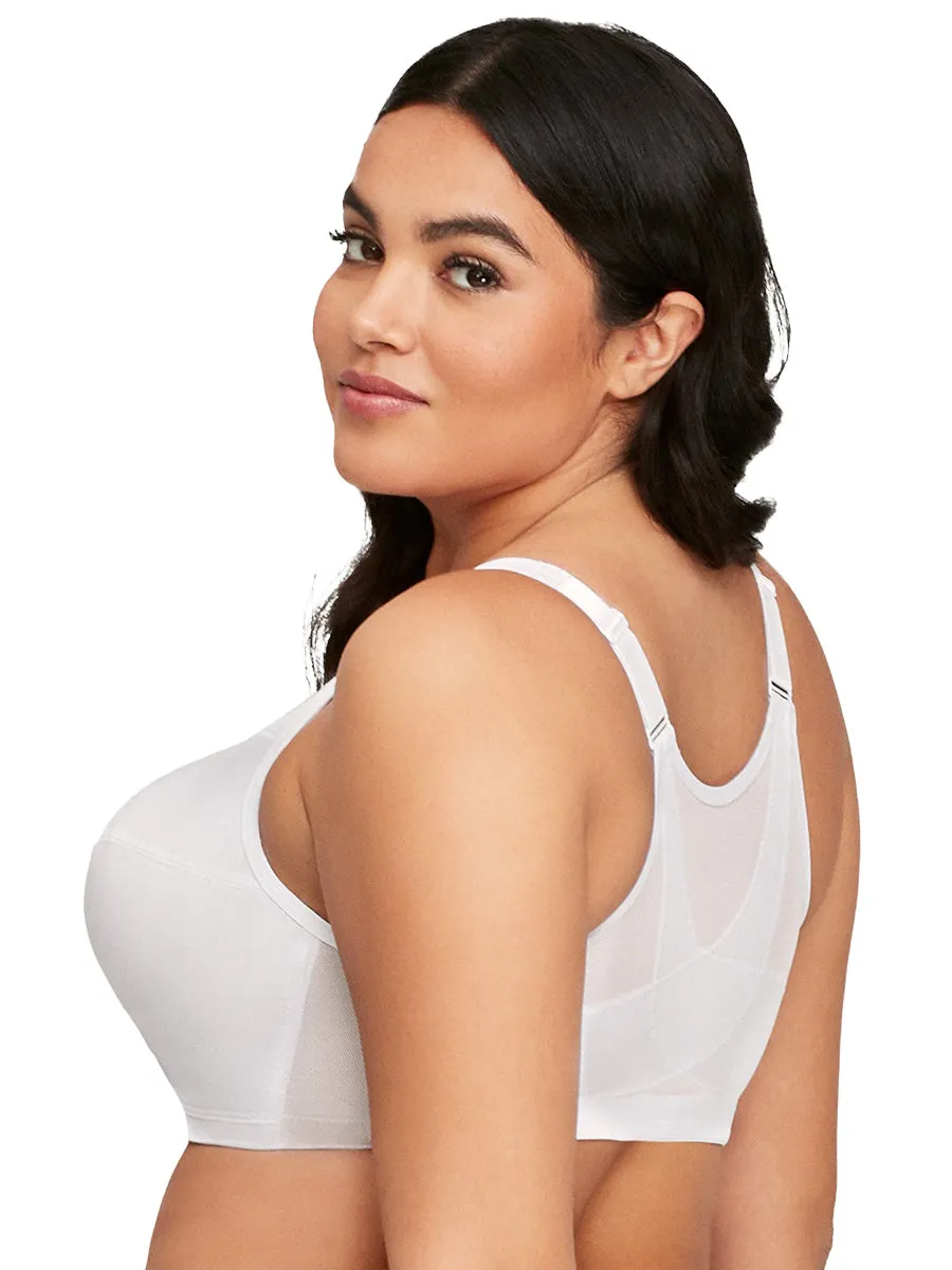 Glamorise Bra 1265 - 360 Support Front Close Posture - White