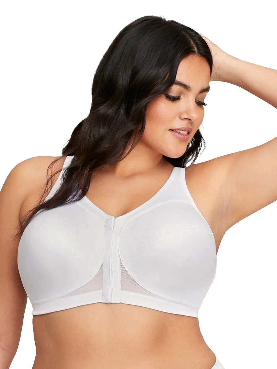 Glamorise Bra 1265 - 360 Support Front Close Posture - White