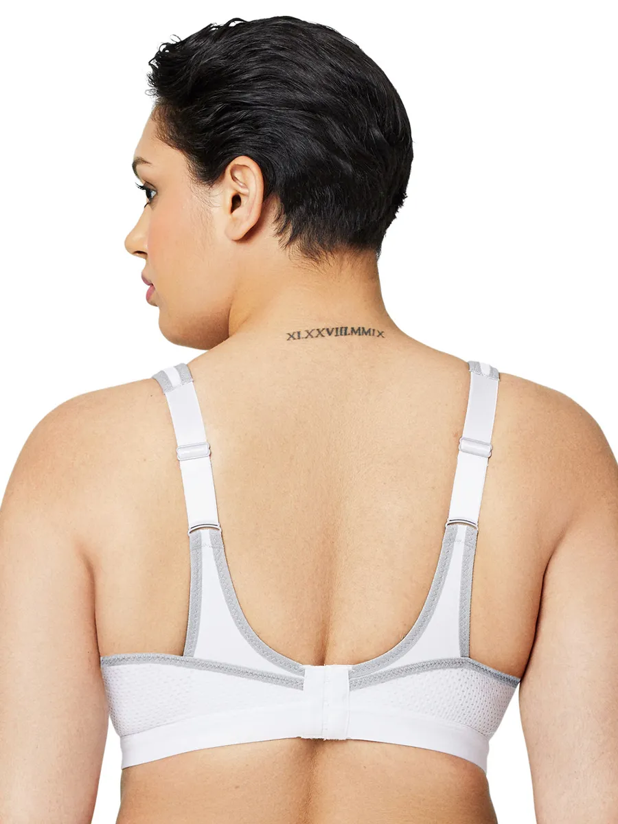 Glamorise Bra 9066 - High Impact Seamless Sports Bra - White