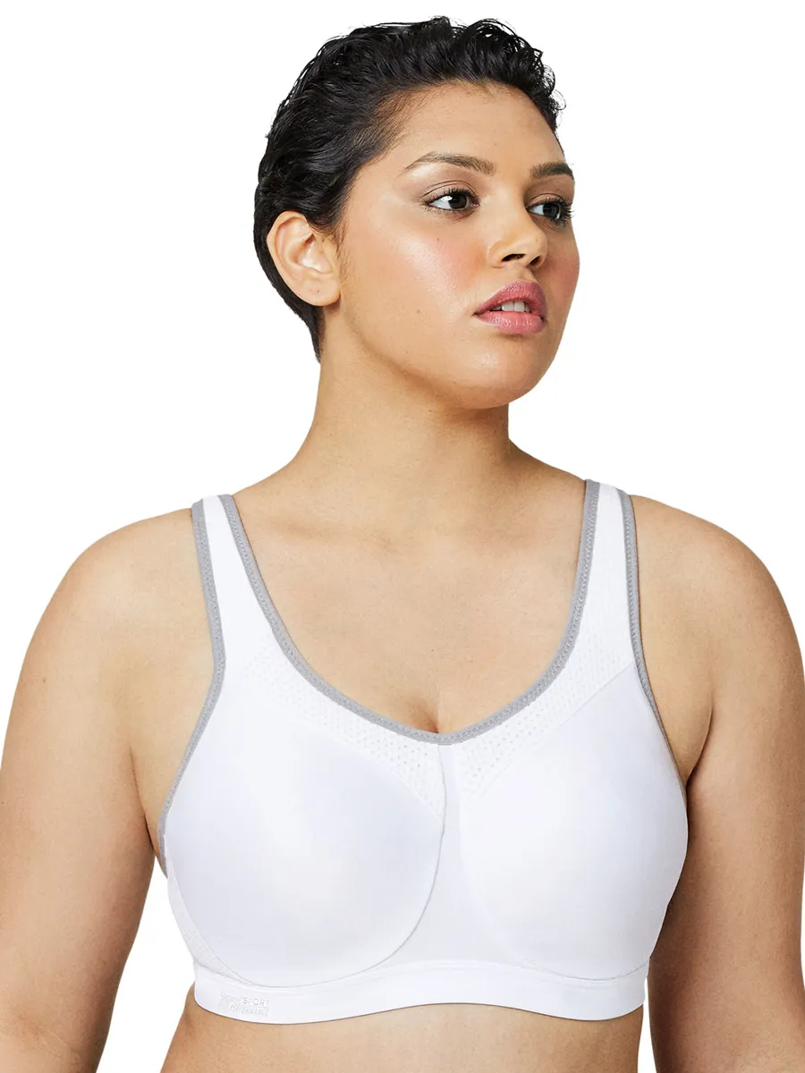 Glamorise Bra 9066 - High Impact Seamless Sports Bra - White