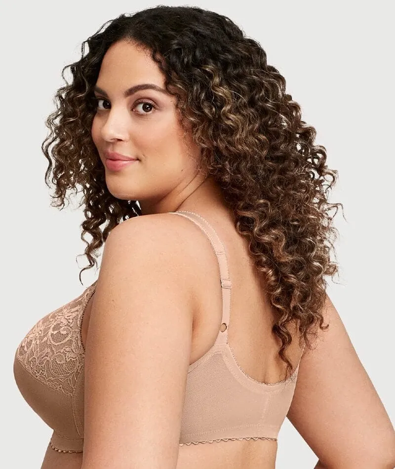 Glamorise Magiclift Front-Closure Support Wire-Free Bra - Blush