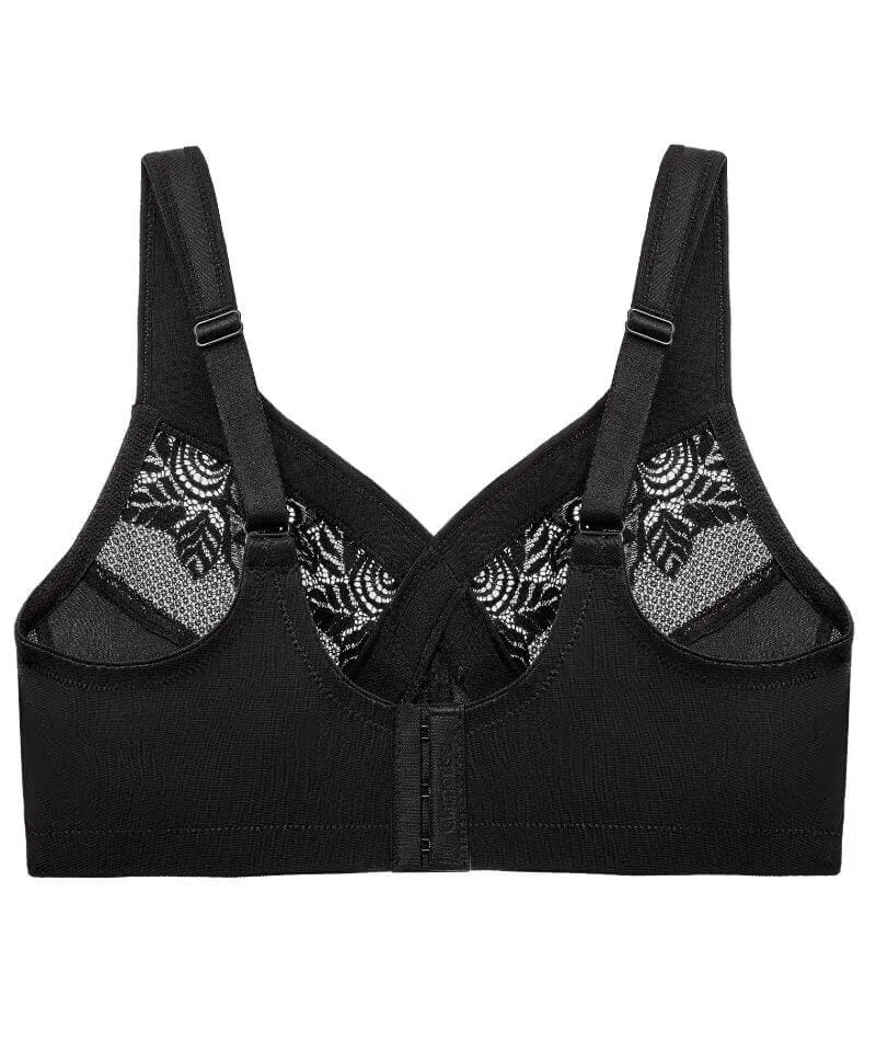Glamorise Magiclift Minimizer Wire-Free Bra - Black