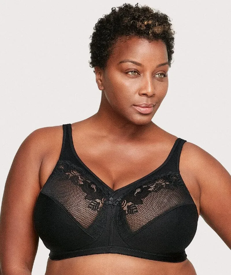 Glamorise Magiclift Minimizer Wire-Free Bra - Black