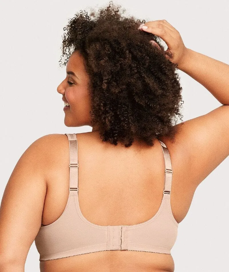 Glamorise Magiclift Minimizer Wire-Free Bra - Cafe