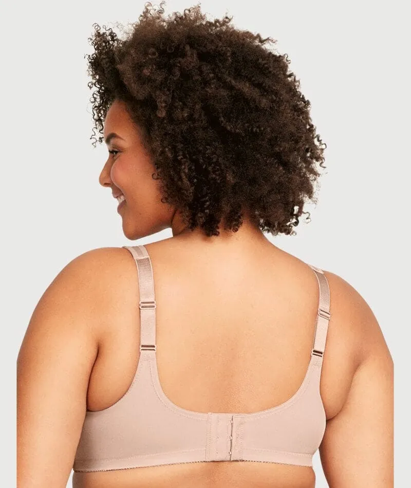 Glamorise Magiclift Minimizer Wire-Free Bra - Cafe