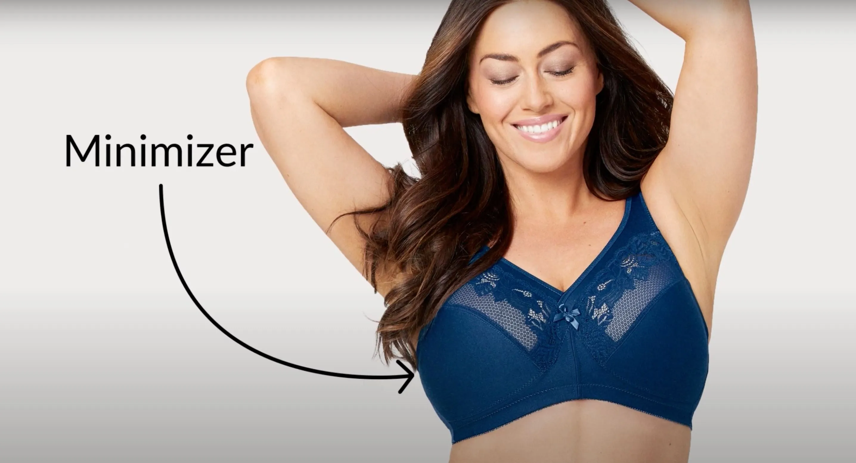Glamorise Magiclift Minimizer Wire-Free Bra - Cafe