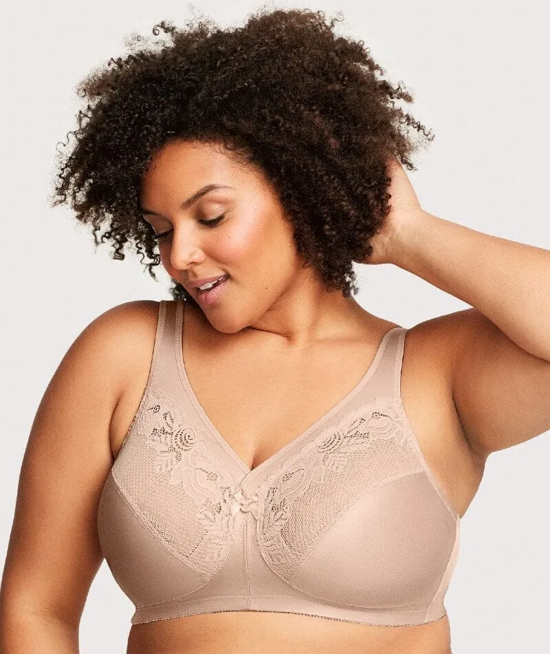 Glamorise Magiclift Minimizer Wire-Free Bra - Cafe