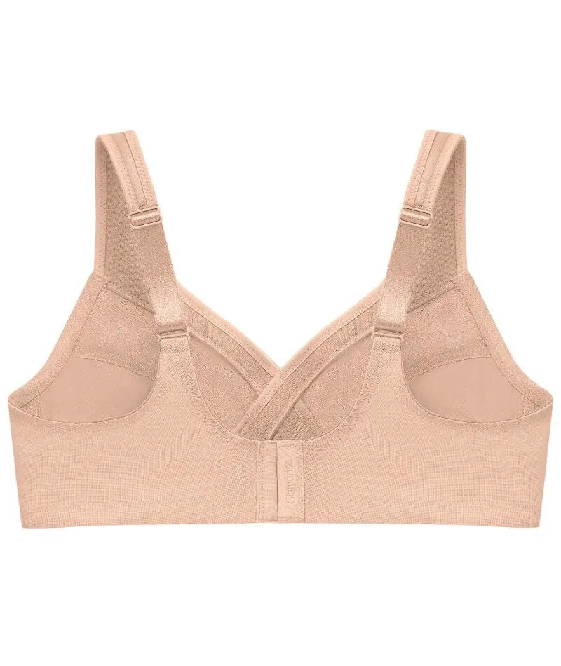 Glamorise Magiclift Minimizer Wire-Free Bra - Cafe