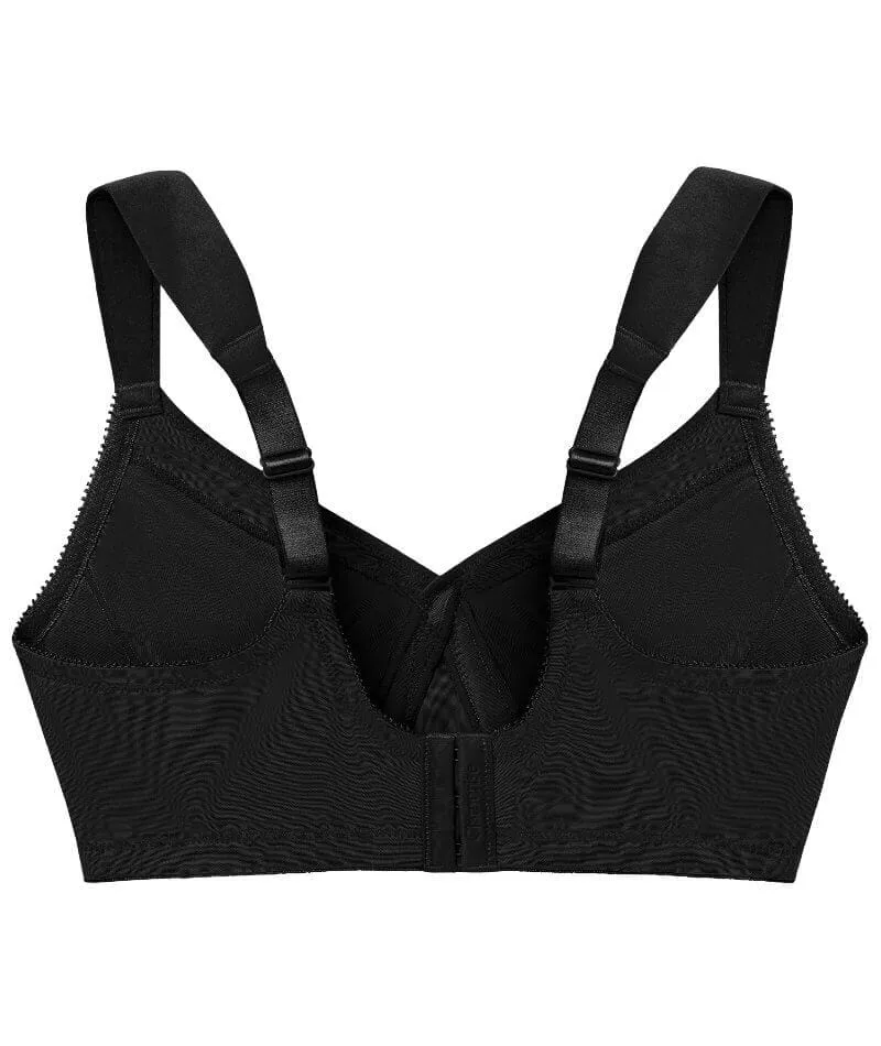 Glamorise Magiclift Seamless Support Wire-Free T-Shirt Bra - Black
