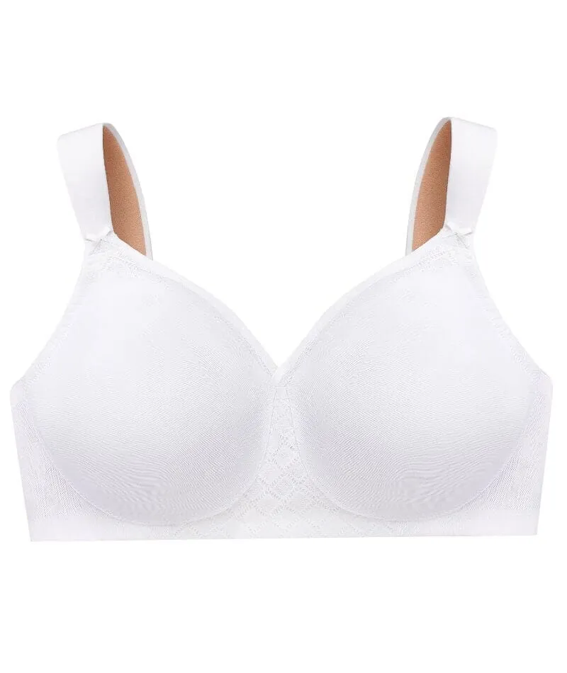 Glamorise Magiclift Seamless Support Wire-Free T-Shirt Bra - White