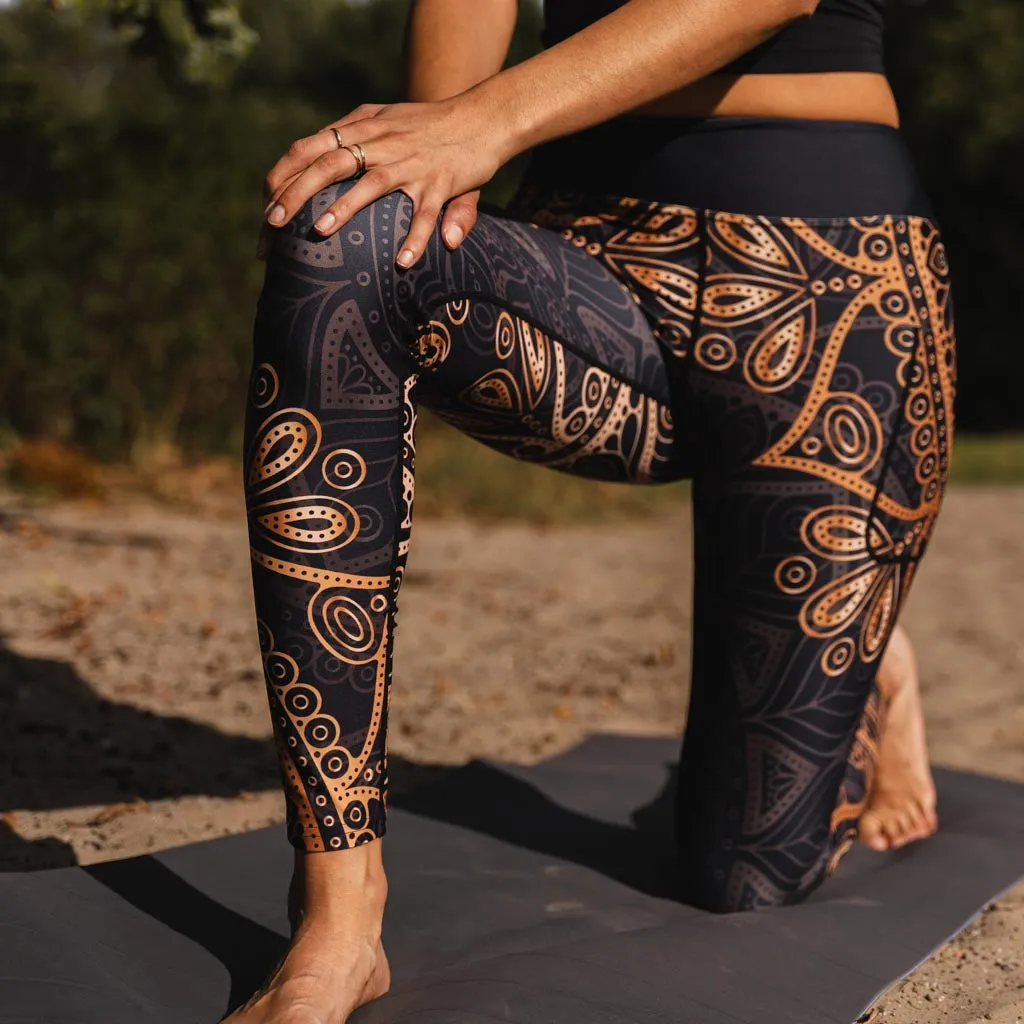 Golden Mandala Leggings