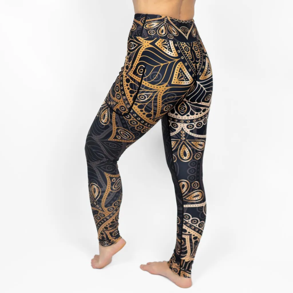 Golden Mandala Leggings