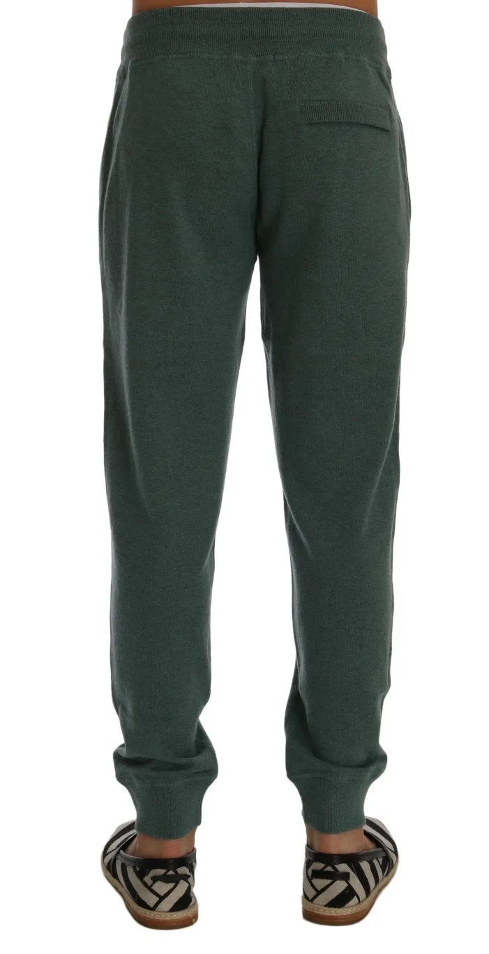 Green Cashmere Training Pants