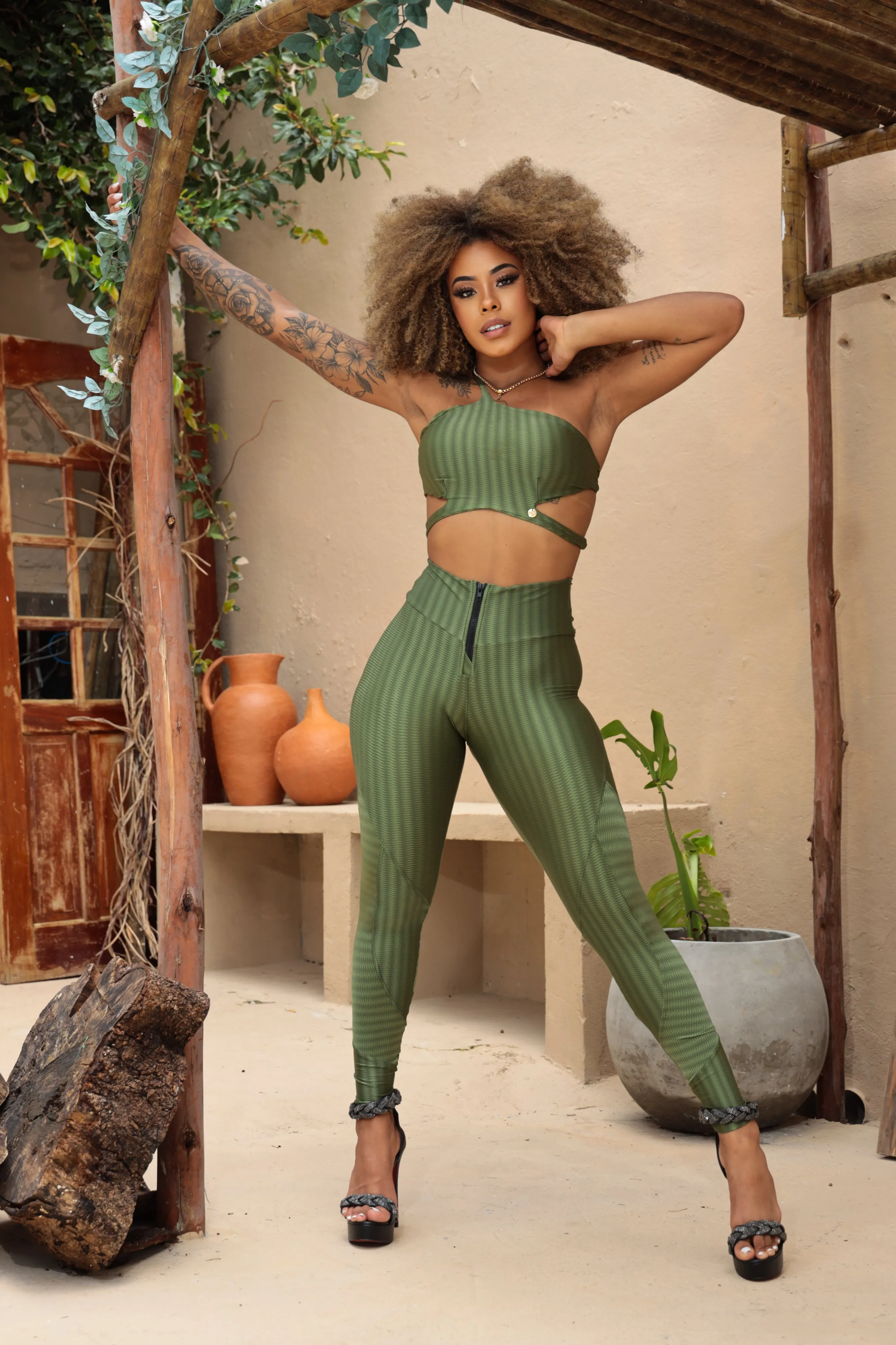 Green Goddess Leggings