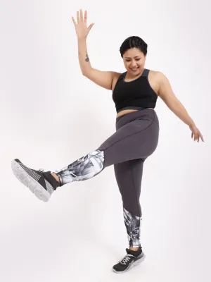Grey Urban Style Diva Leggings