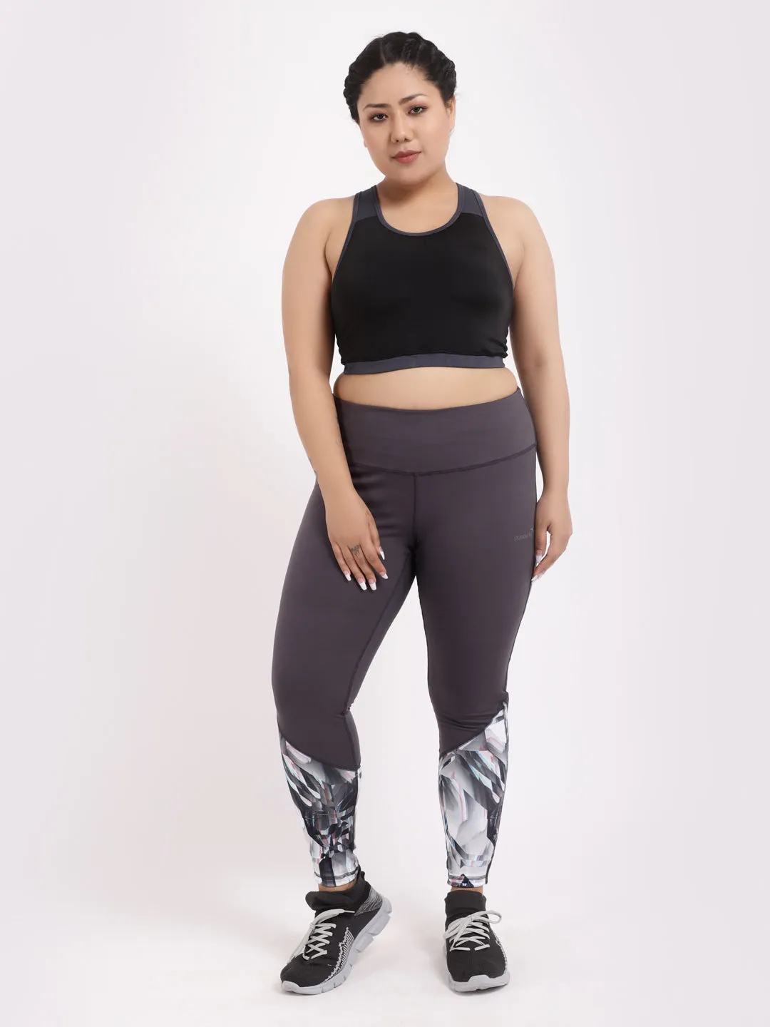 Grey Urban Style Diva Leggings