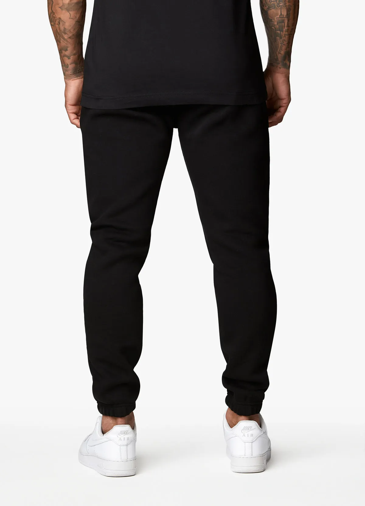 Gym King Covert Linear Logo Jogger Black