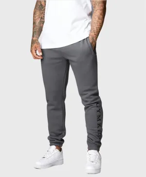 Gym King Covert Linear Logo Jogger Dark Pewter