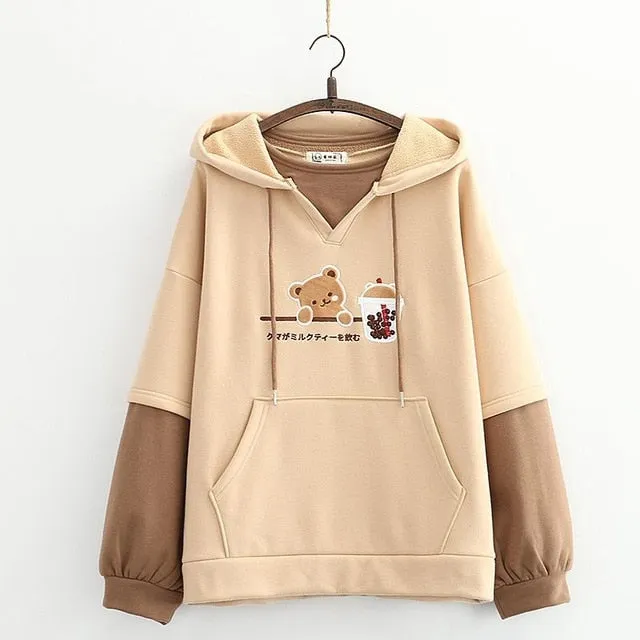 Harajuku Kawaii Bear Hoodies
