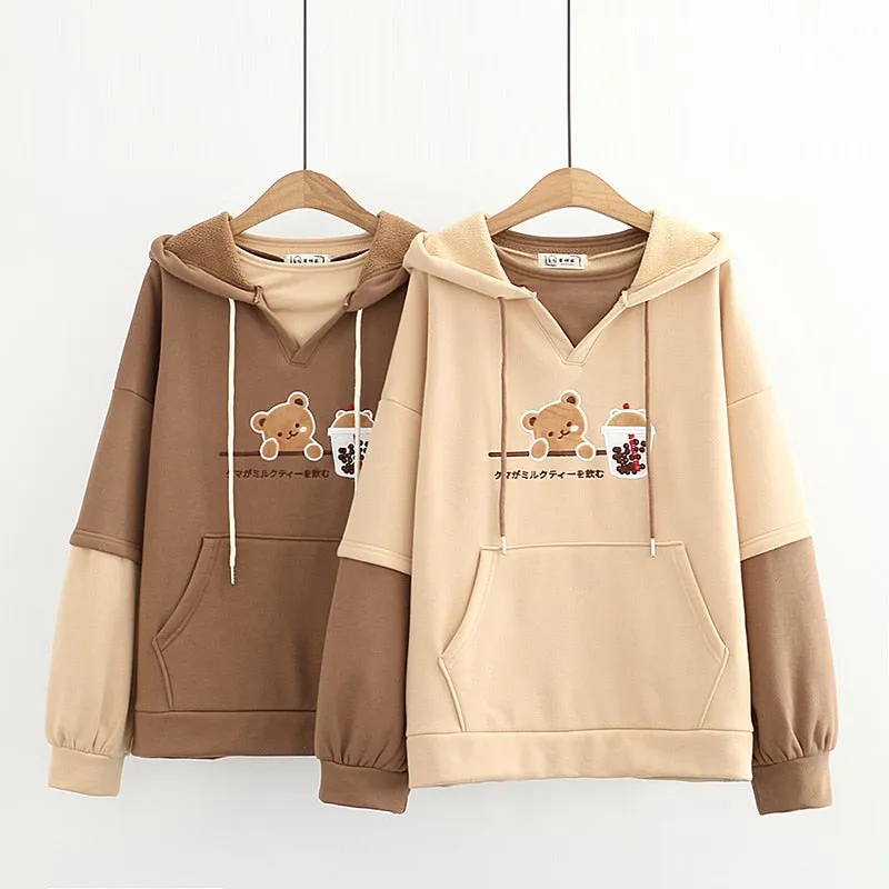Harajuku Kawaii Bear Hoodies
