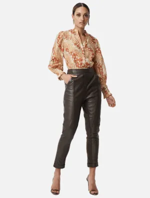 Hemingway Leather Pant - Chocolate
