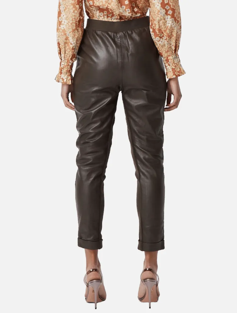 Hemingway Leather Pant - Chocolate