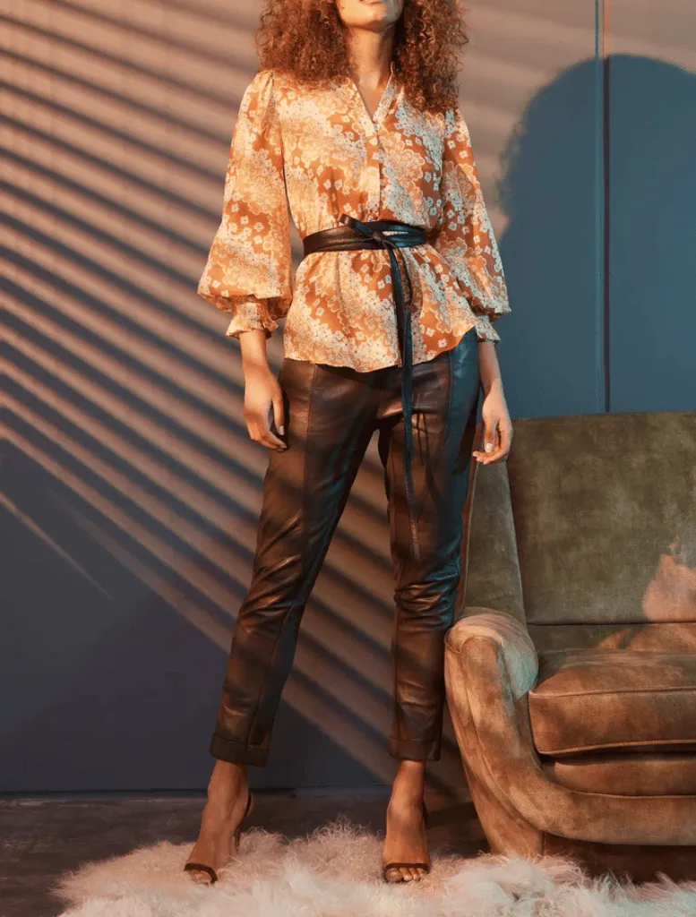 Hemingway Leather Pant - Chocolate