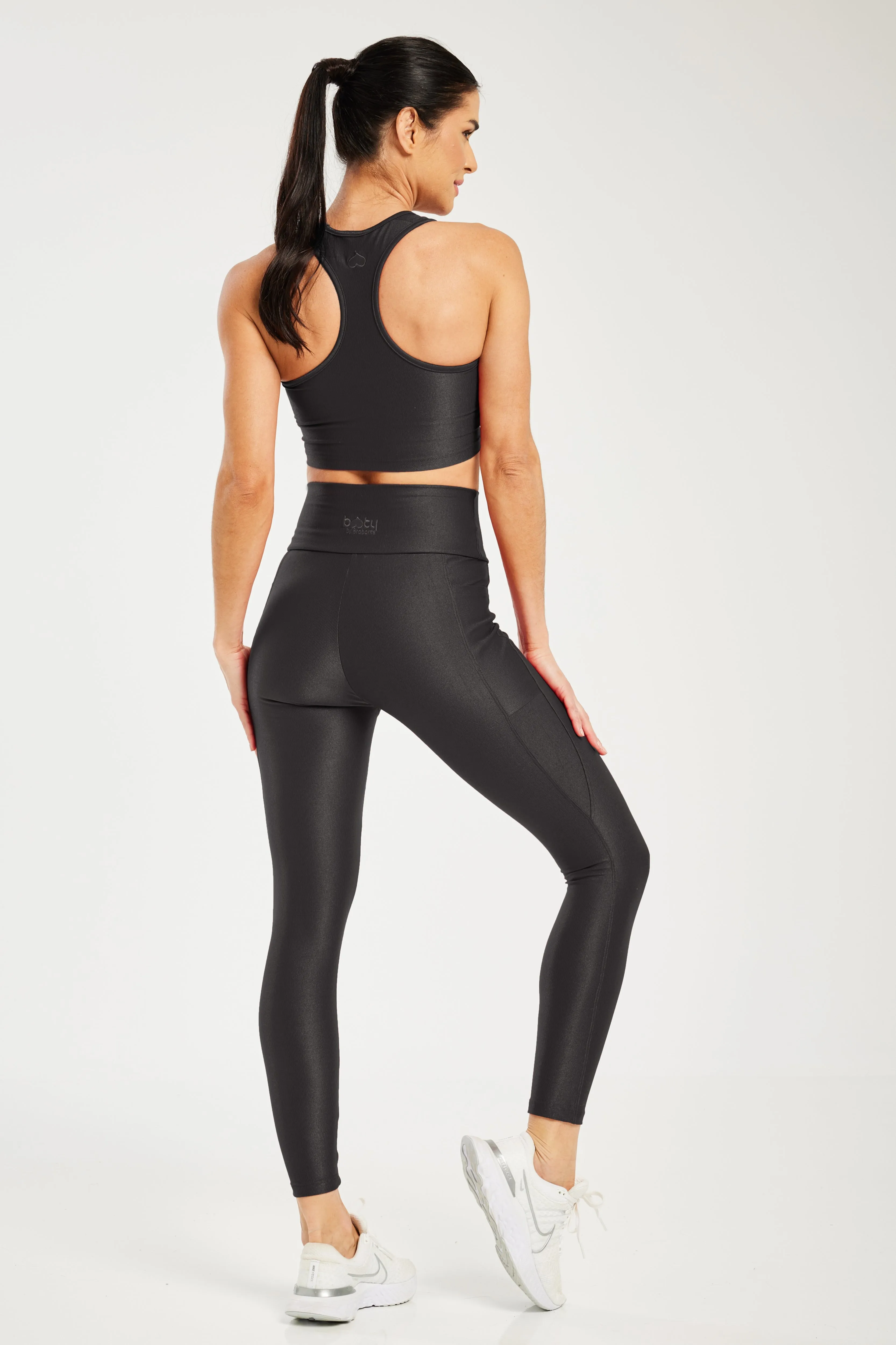 Hi-Shine Pocket Leggings Black