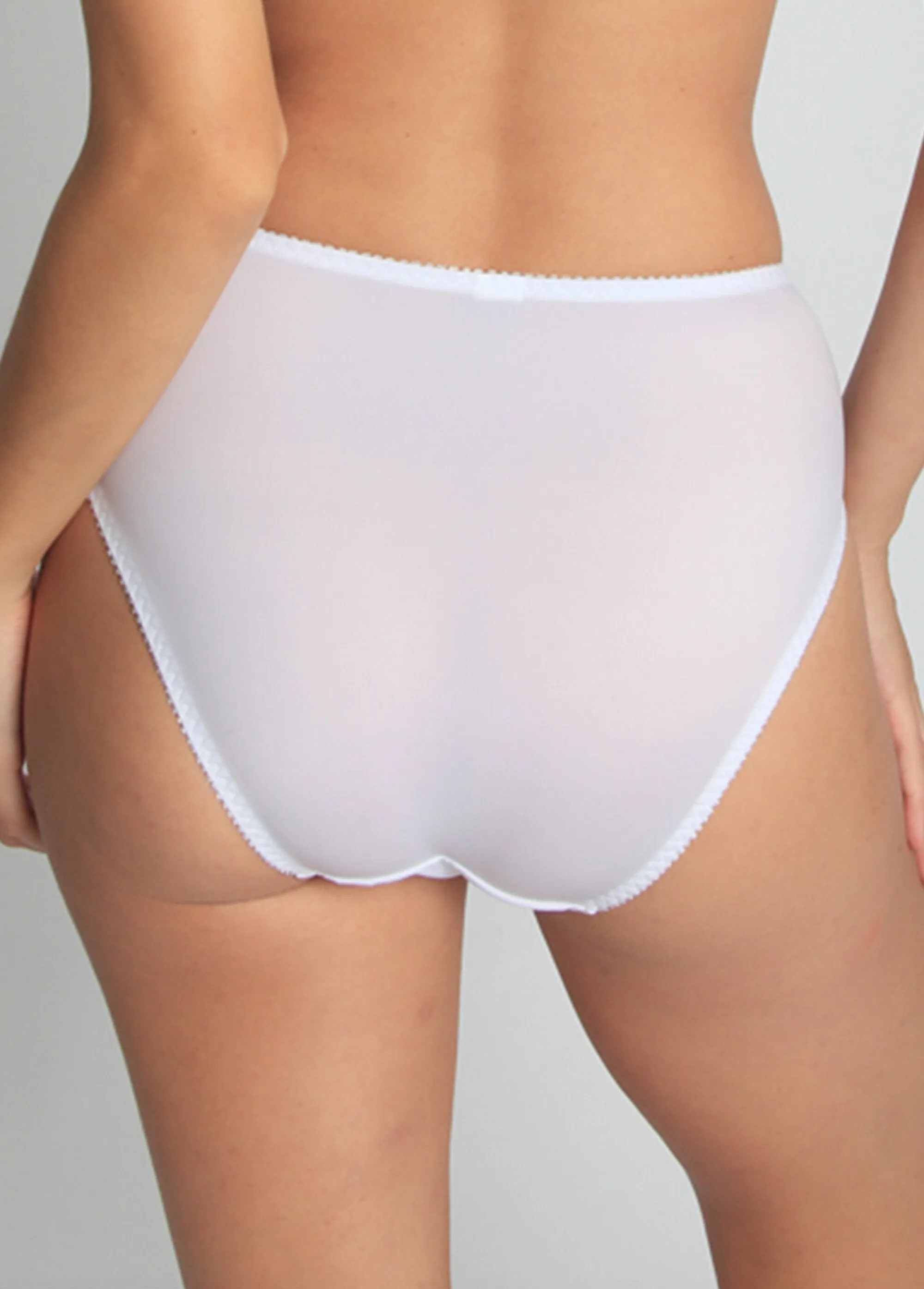 High panties with lace