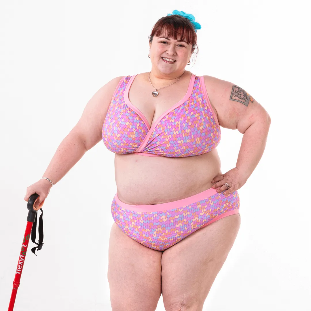 High Rise Briefs - Candy Knit