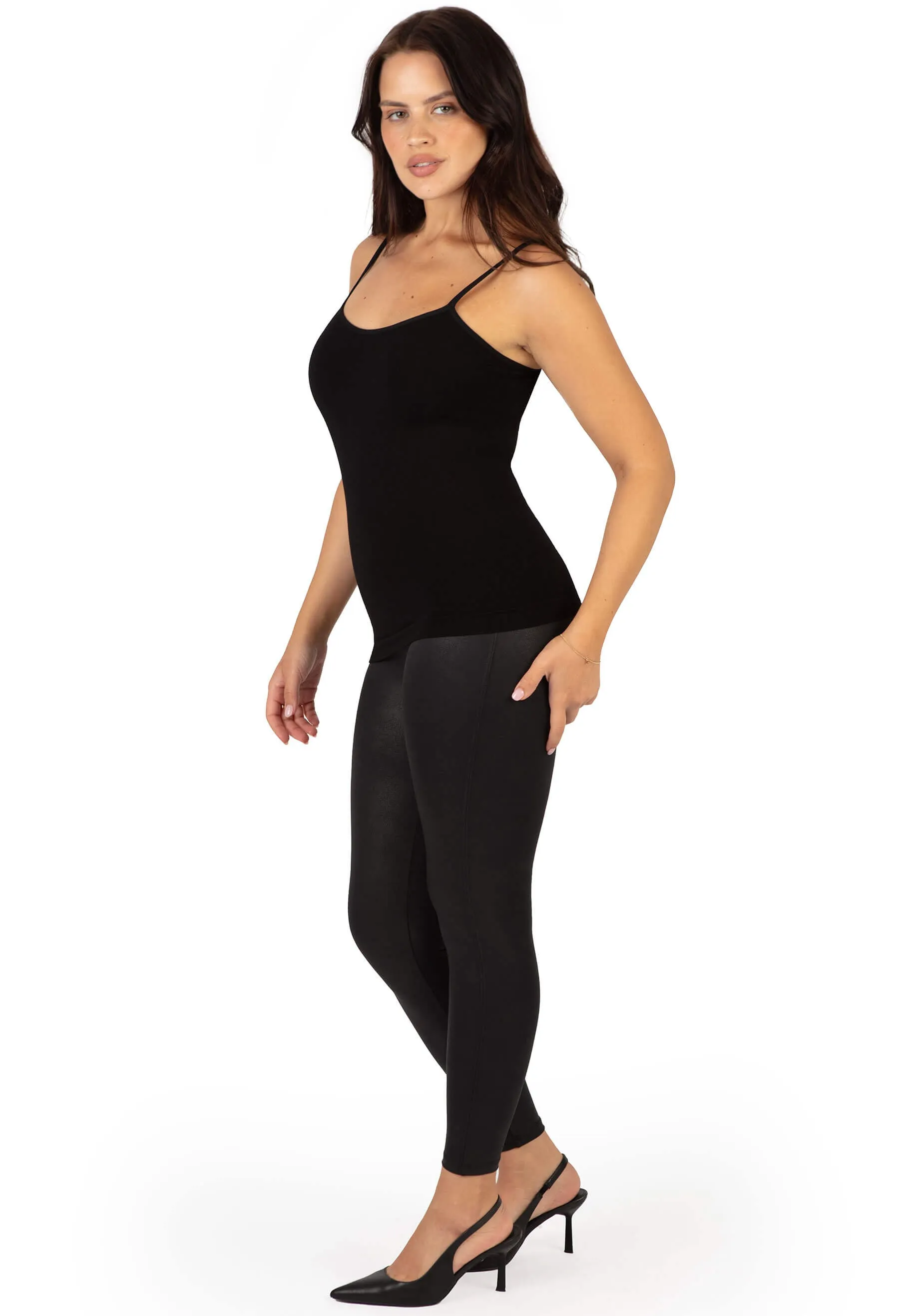 High Rise Faux Leather Leggings