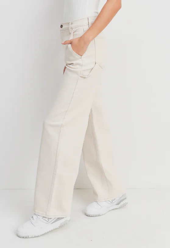 High Rise Wide Leg Cargo Pants