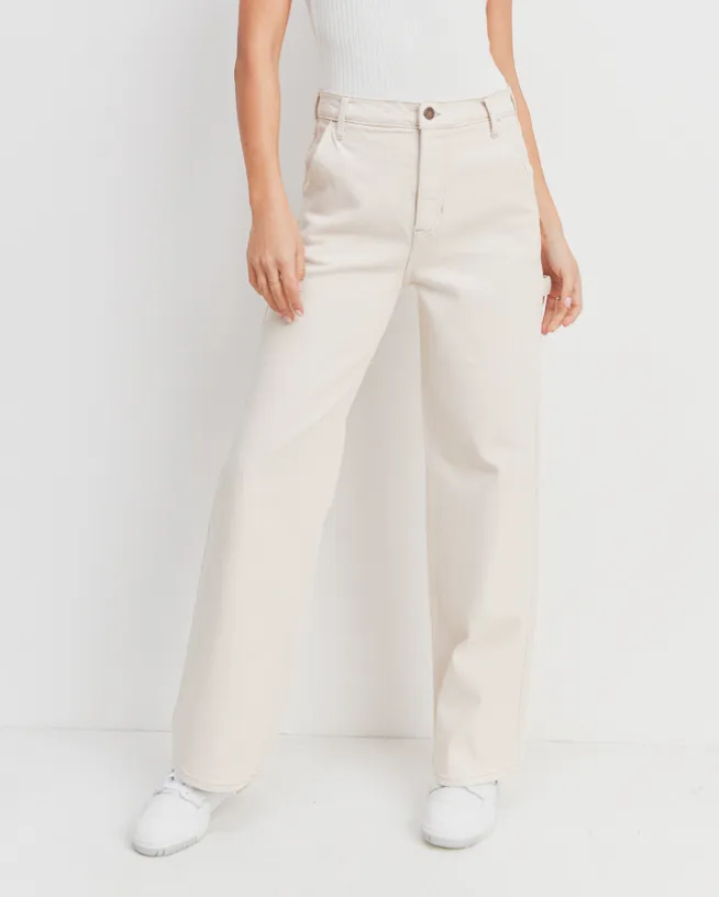 High Rise Wide Leg Cargo Pants