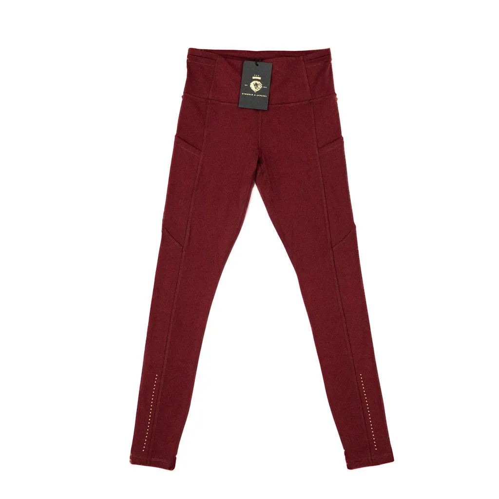 High Waist Gym Yoga Pants RED