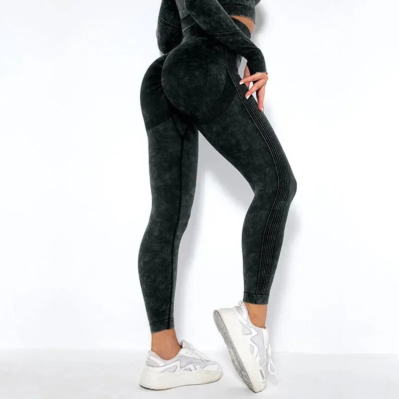 High Waist Push Up Seamless Leggings for Women - Gym Fitness Yoga Pants