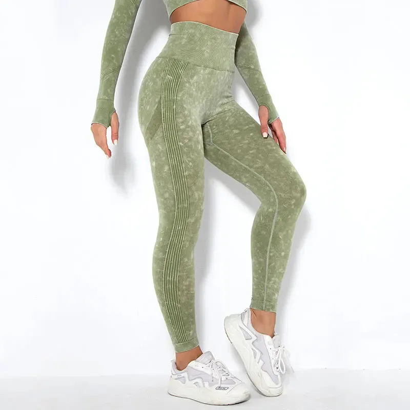 High Waist Push Up Seamless Leggings for Women - Gym Fitness Yoga Pants