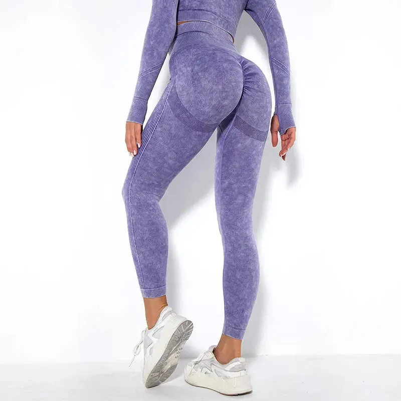 High Waist Push Up Seamless Leggings for Women - Gym Fitness Yoga Pants