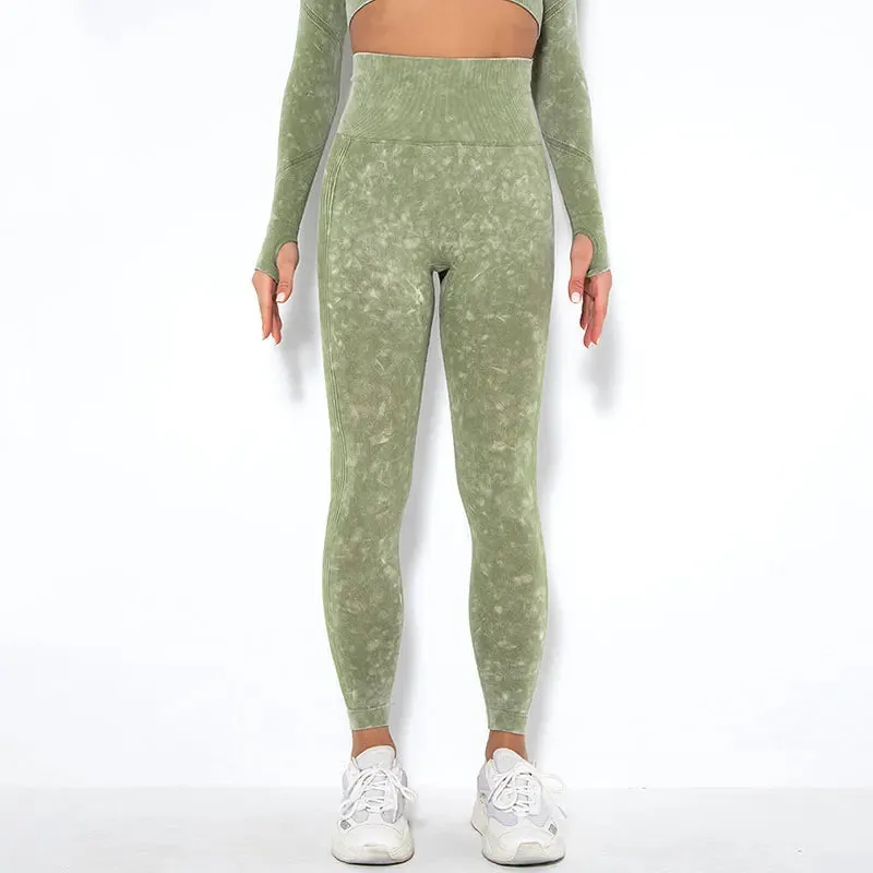 High Waist Push Up Seamless Leggings for Women - Gym Fitness Yoga Pants