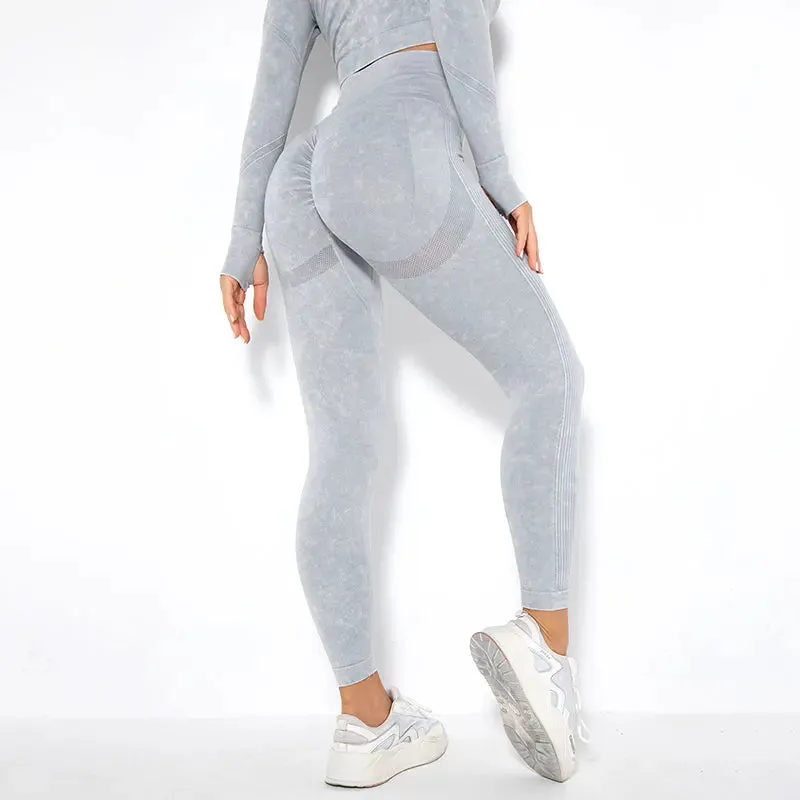 High Waist Push Up Seamless Leggings for Women - Gym Fitness Yoga Pants