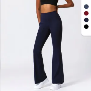 High Waist Push Up Women Fitness Workout Sports Wear Gym Plus Size Flare Yoga Pants