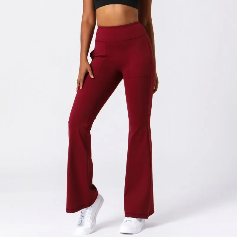 High Waist Push Up Women Fitness Workout Sports Wear Gym Plus Size Flare Yoga Pants