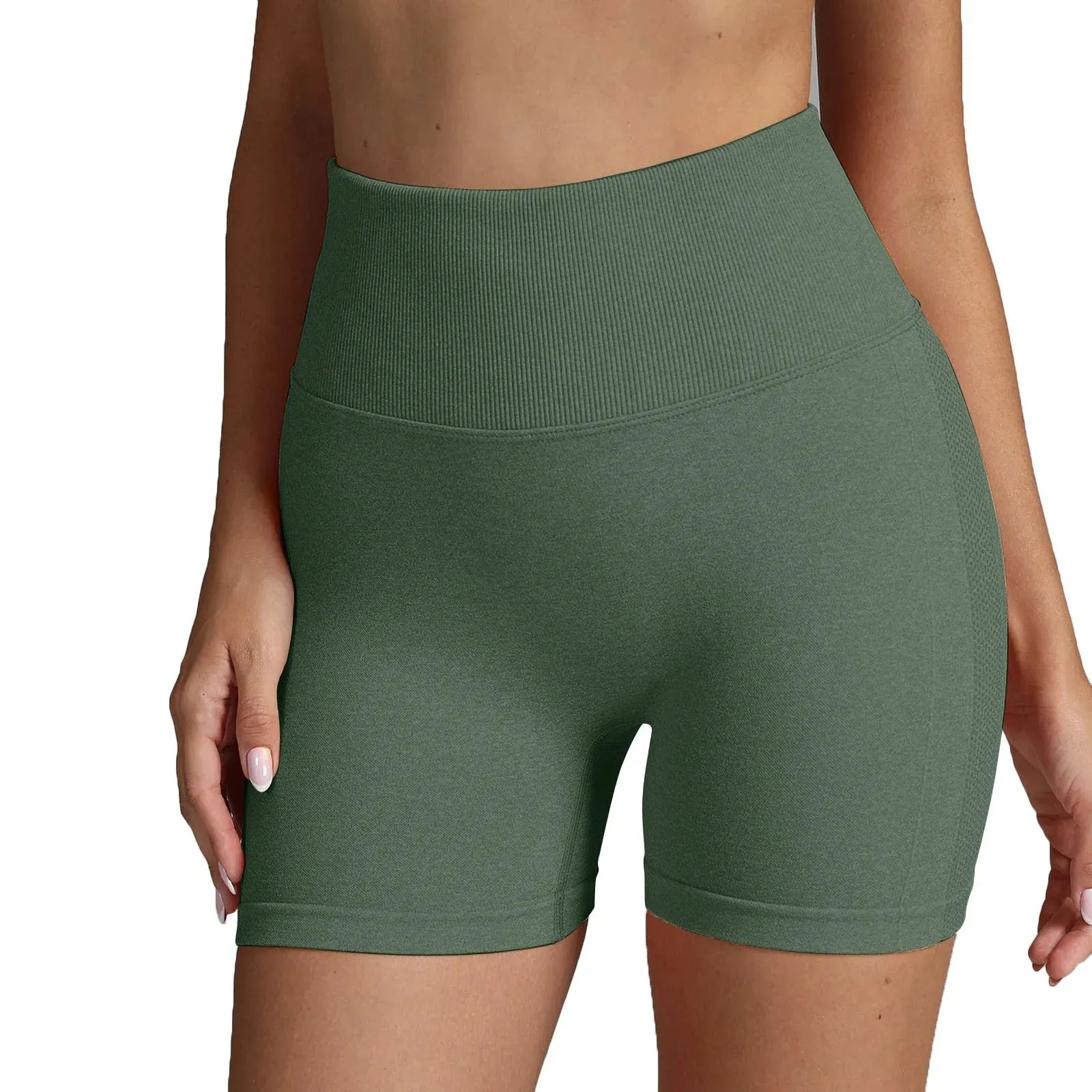 High Waist Workout Push-Up Shorts