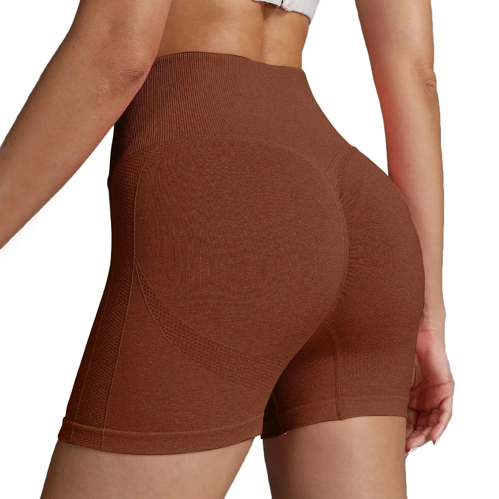 High Waist Workout Push-Up Shorts