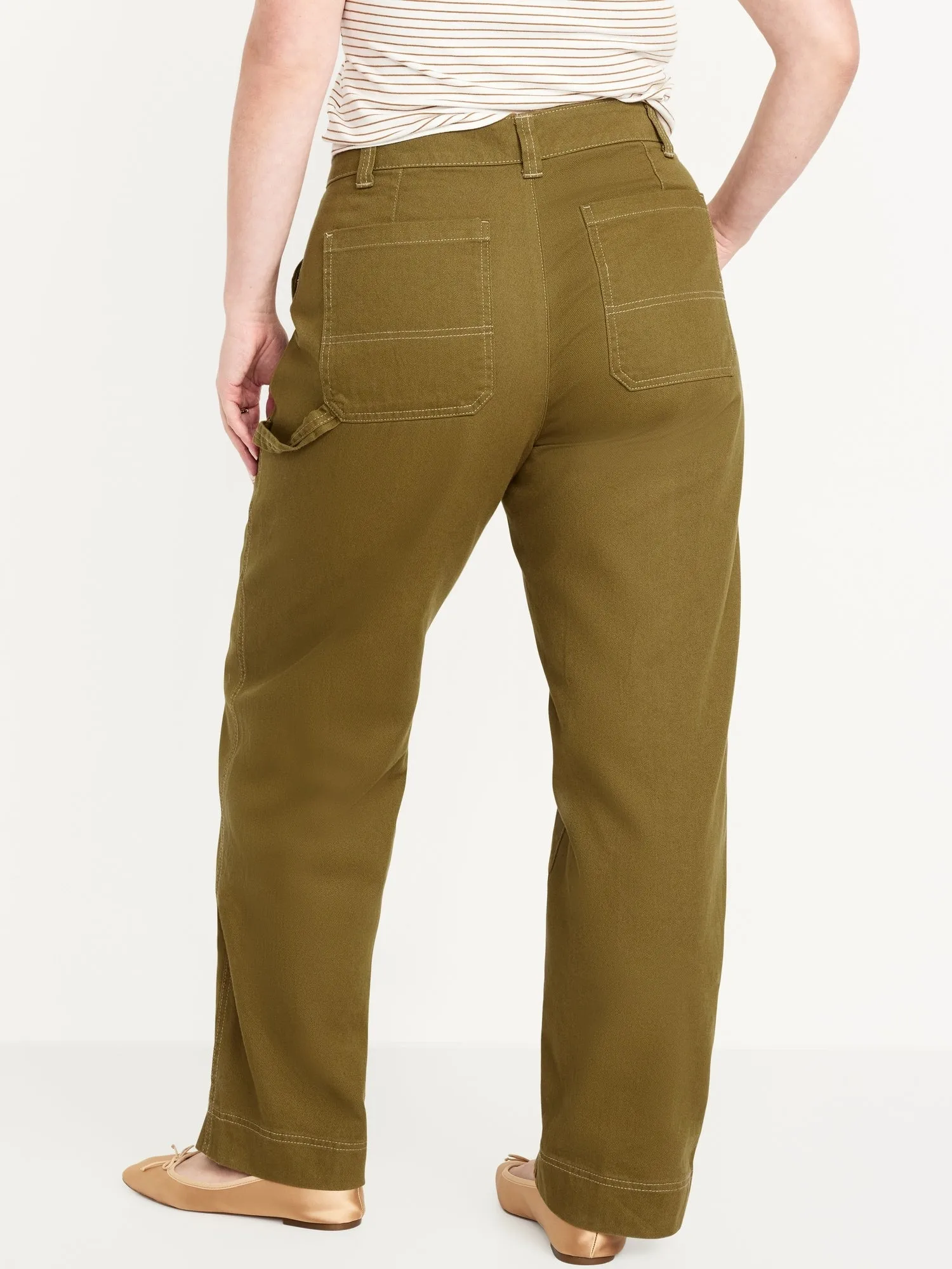 High-Waisted Utility Pants