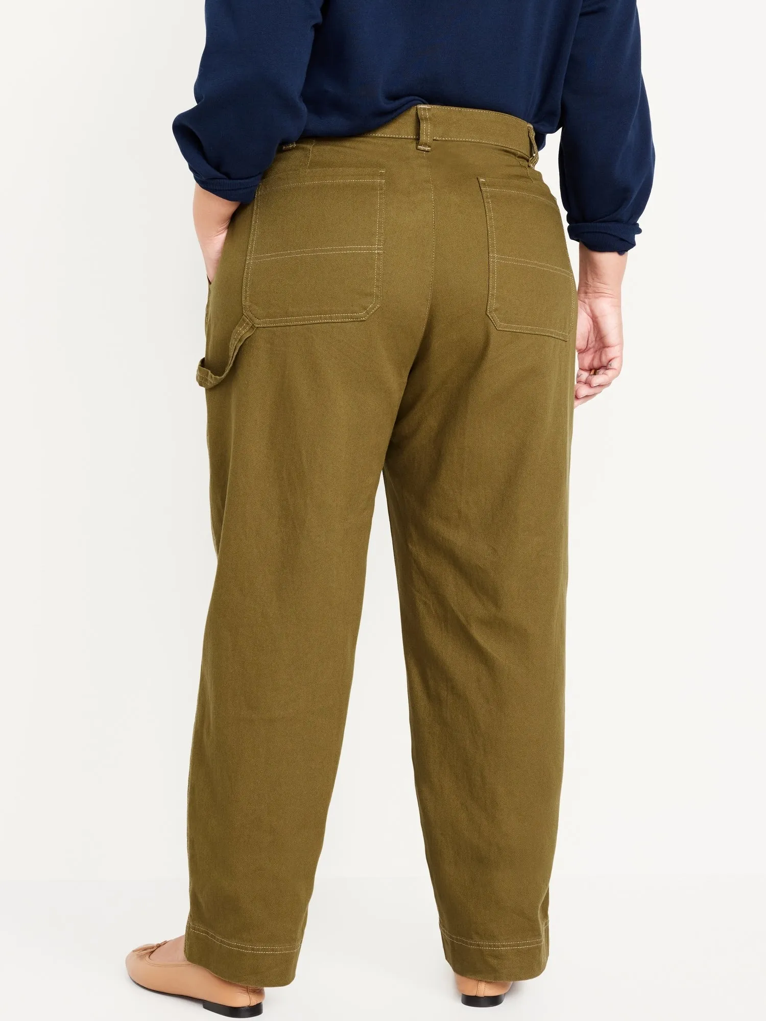 High-Waisted Utility Pants